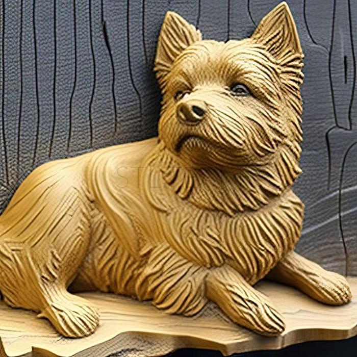 3D модель Норвіч терєр собака (STL)